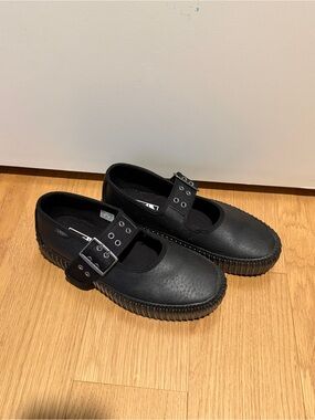 Vans Black Platform Mary Janes Creepers